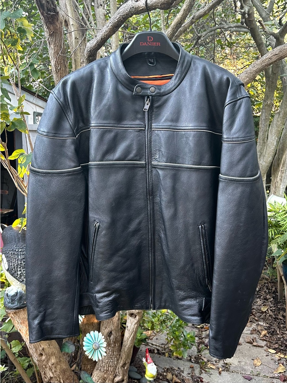 🔥 Black Leather Moto Jacket